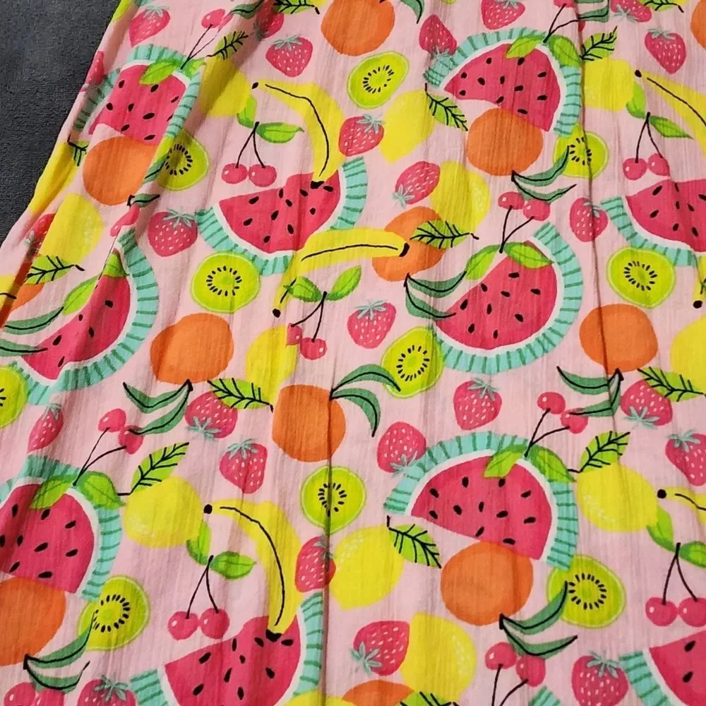 Girls Gymboree Fruits Summer Fall Lightweight Dress Size 7 NEW without Tags